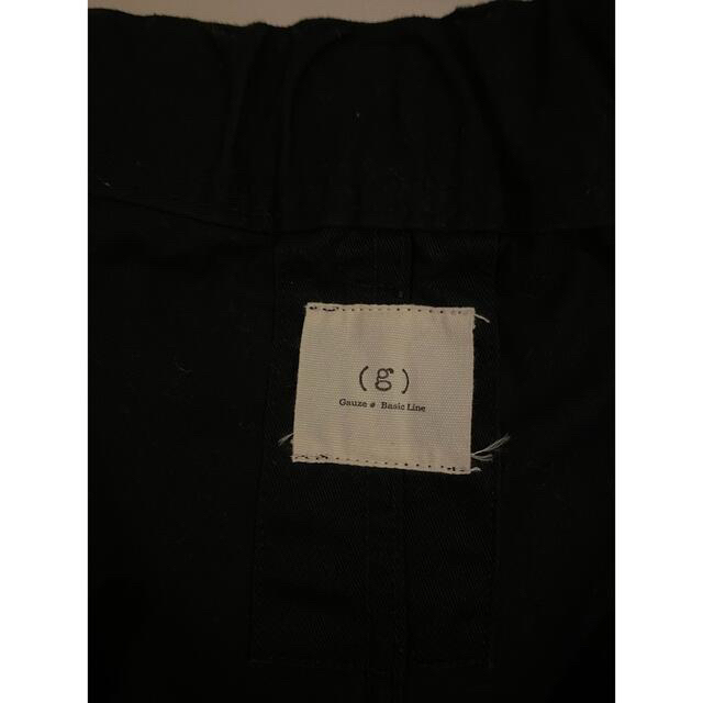 テーパードパンツ Gauze gグラム 黒