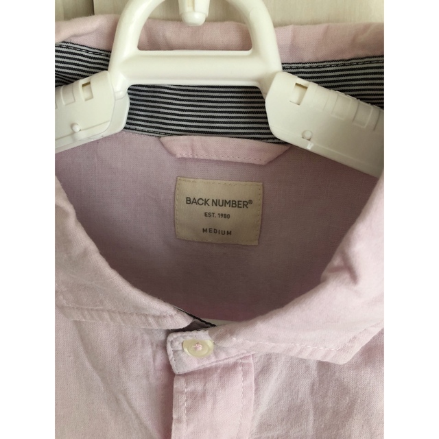 BACK NUMBER - バックナンバー 麻混半袖シャツ リネンシャツ Mの通販 by yokodorimi's shop｜バックナンバーならラクマ