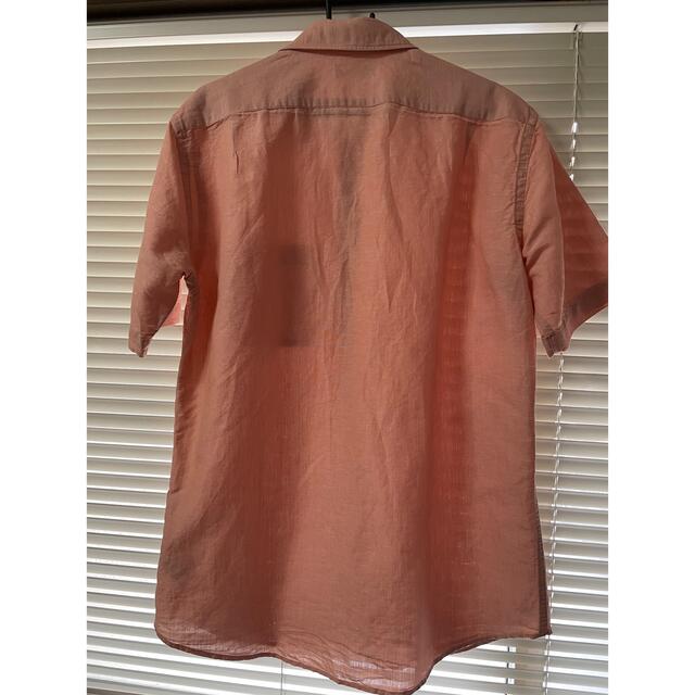 UNIQLO - ユニクロ メンズ リネンシャツ Lサイズ 赤?オレンジ?ピンク?の通販 by ひよこ's shop|ユニクロならラクマ