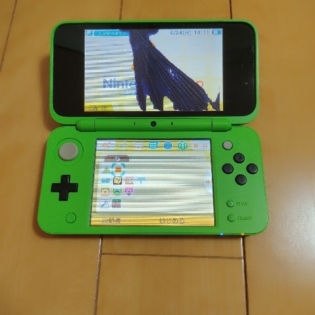 ニンテンドー2DS(ニンテンドー2DS)のMINECRAFT Newニンテンドー2DS LL ジャンク エンタメ/ホビーのゲームソフト/ゲーム機本体(携帯用ゲーム機本体)の商品写真