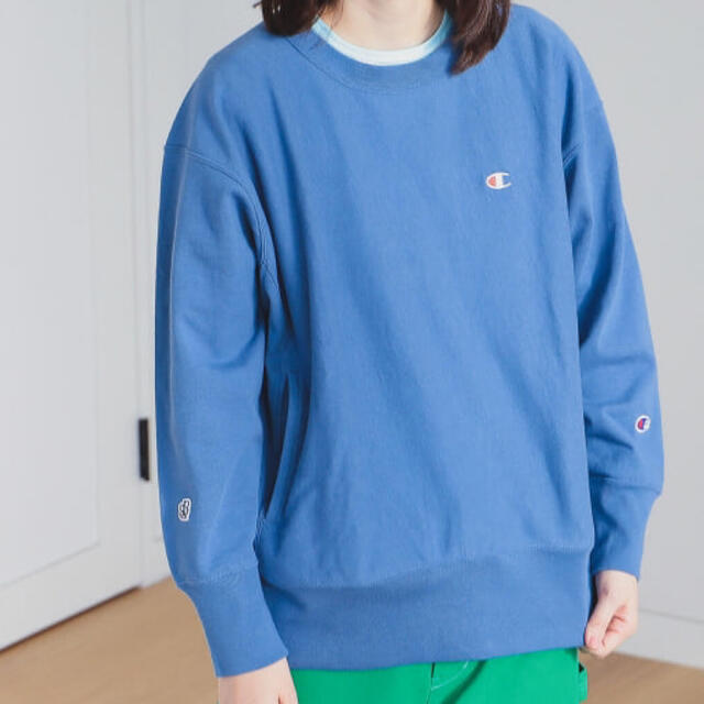 BEAMS BOY(ビームスボーイ)のChampion × BEAMS BOY 別注 リバースウィーブ　カットソー レディースのトップス(Tシャツ(長袖/七分))の商品写真