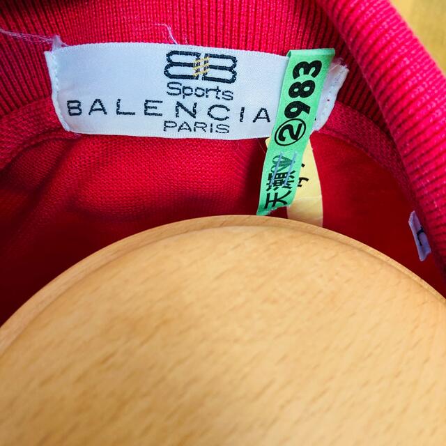 Balenciaga(バレンシアガ)の【レア】バレンシアガ ポロシャツ ゴルフウェア 赤 半袖　L メンズのトップス(ポロシャツ)の商品写真