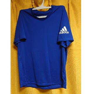 アディダス(adidas)のアディダス Tシャツ ブルー サイズO(Lサイズ相当)(Tシャツ/カットソー(半袖/袖なし))