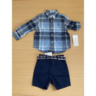 ラルフローレン(Ralph Lauren)の新品⭐︎ラルフローレン　シャツとパンツ　サイズ85(シャツ/カットソー)