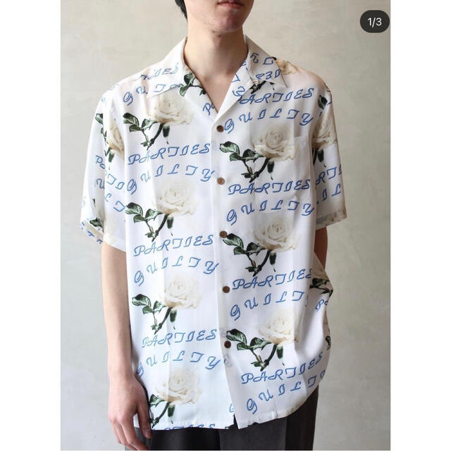 WACKO MARIA(ワコマリア)のワコマリア アロハシャツ M 21ss 花柄　白薔薇 メンズのトップス(シャツ)の商品写真