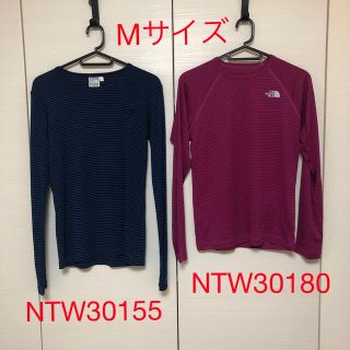 ザノースフェイス(THE NORTH FACE)のノースフェイス　レディース　Mサイズ　長袖インナーシャツ　2枚(Tシャツ(長袖/七分))