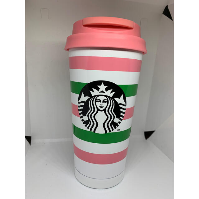 スタバ　ステンレスタンブラー kate spade Stripes 473ml