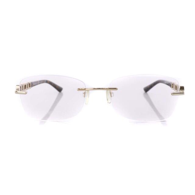 ブルガリ 眼鏡 メガネ ロゴ フェイクストーン 54/17 140 茶 ゴールド122cmテンプル