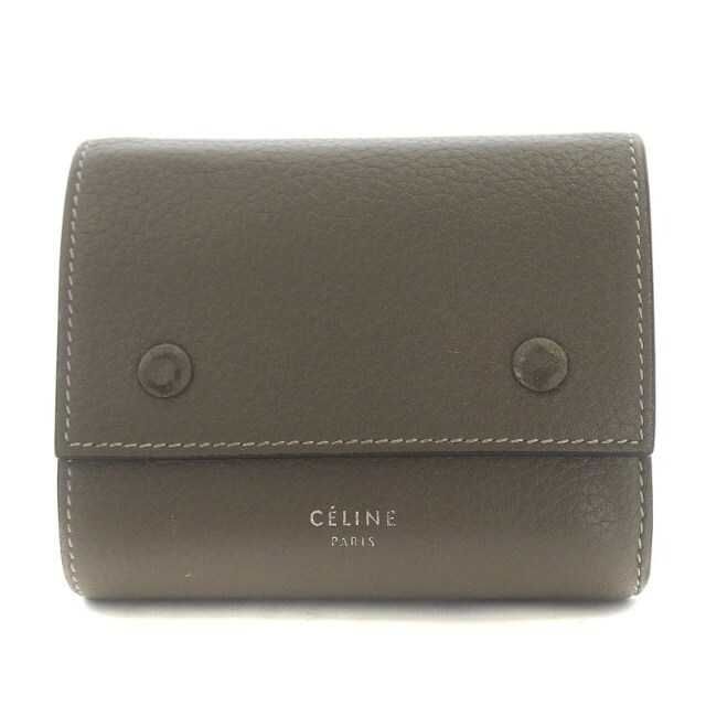 celine(セリーヌ)のセリーヌ スモール フォールデッド マルチファンクション 三折り財布 グレージュ レディースのファッション小物(財布)の商品写真