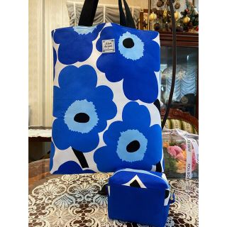 マリメッコ(marimekko)のMARIMEKKOトートバック(ショルダー)ポーチ付きお値下げ💕新品未使用❣️(トートバッグ)