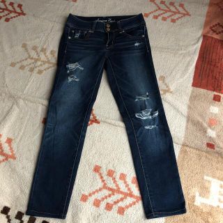 アメリカンイーグル(American Eagle)の美品　アメリカンイーグル　スーパーストレッチ　スキニージーンズ　(スキニーパンツ)