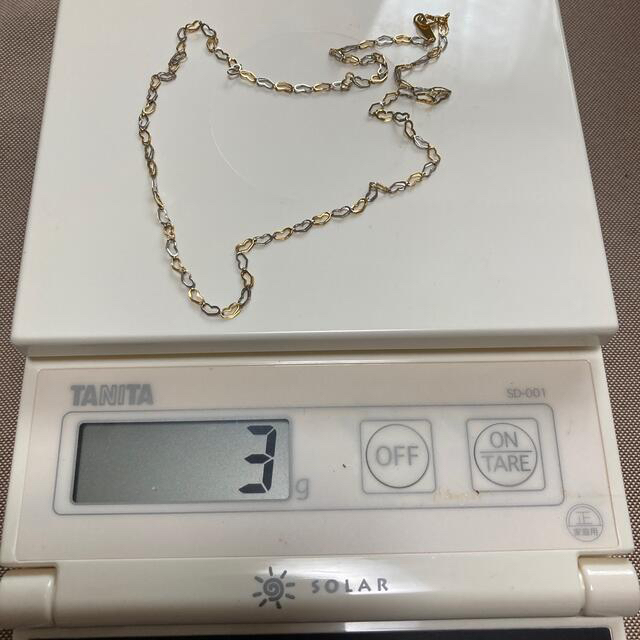 あき0121様　18金プラチナ850コンビ刻印有り　ネックレス　ジュエリーマキ レディースのアクセサリー(ネックレス)の商品写真