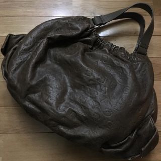 マークバイマークジェイコブス(MARC BY MARC JACOBS)のMARC  BY  MARC  JACＯBS  本革型押しバッグ更にお値下げ(ハンドバッグ)