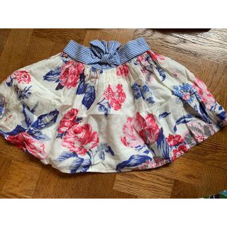 キャスキッドソン(Cath Kidston)のCath kids 花柄スカート　3-4yrs 美品　中古(スカート)