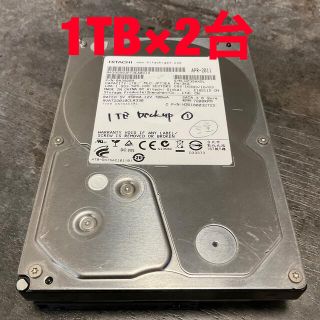 ヒタチ(日立)の注意日立内蔵HDD1TB HUA722010CLA330 7200rpm 2台(PCパーツ)