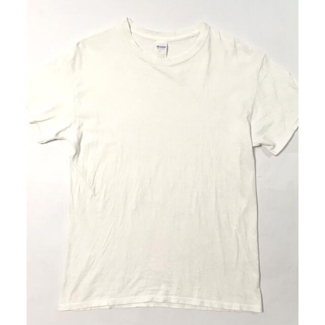 GILDAN(ギルタン)のGILDAN ギルダン 半袖 白 無地 Tシャツ カットソー M ホワイト 古着 メンズのトップス(Tシャツ/カットソー(半袖/袖なし))の商品写真
