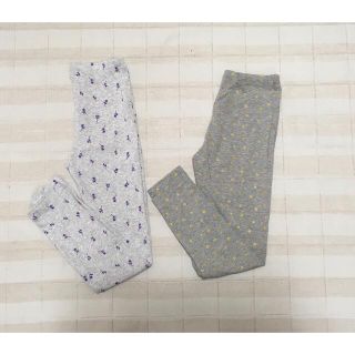 ユニクロ(UNIQLO)のユニクロ10分丈レギンス140cm　2枚セット(パンツ/スパッツ)