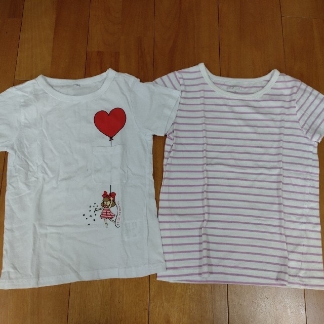 西松屋(ニシマツヤ)の120サイズ Tシャツまとめ売り7枚組 キッズ/ベビー/マタニティのキッズ服女の子用(90cm~)(Tシャツ/カットソー)の商品写真