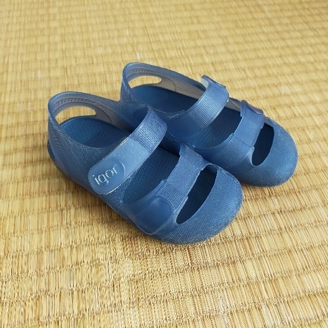 igor  イゴール　22　青　サンダル キッズ/ベビー/マタニティのベビー靴/シューズ(~14cm)(サンダル)の商品写真