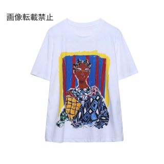 ????4月新作????7773◆プリント 半袖 Tシャツ