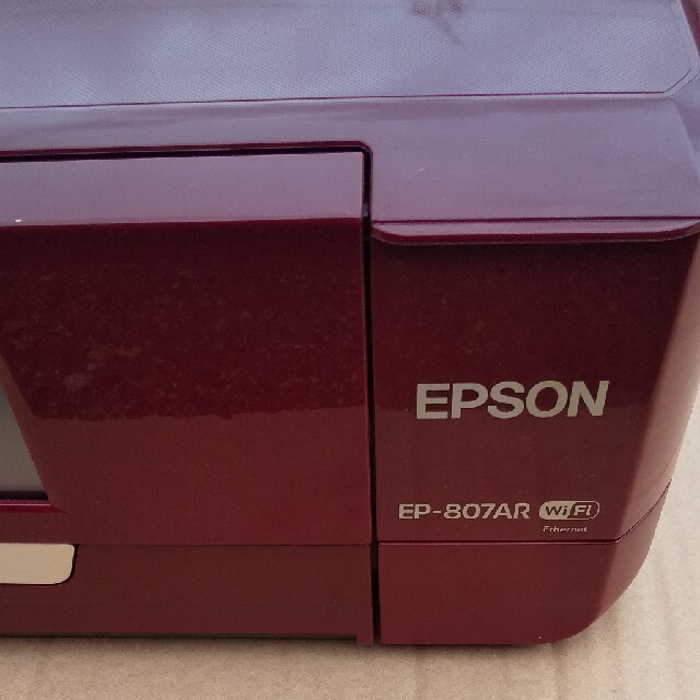 EPSON(エプソン)のエプソンプリンターEP-807AR赤 スマホ/家電/カメラのPC/タブレット(PC周辺機器)の商品写真