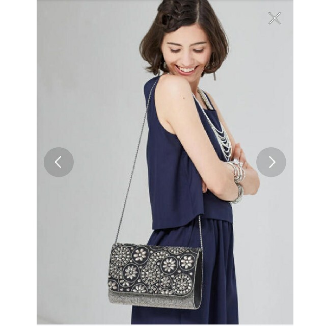 【美品】Green label relaxing クラッチバッグ シルバー