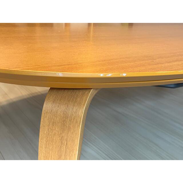 MUJI (無印良品)(ムジルシリョウヒン)の無印良品 楕円テーブル こたつ こたつ布団付 MUJI インテリア/住まい/日用品の机/テーブル(こたつ)の商品写真