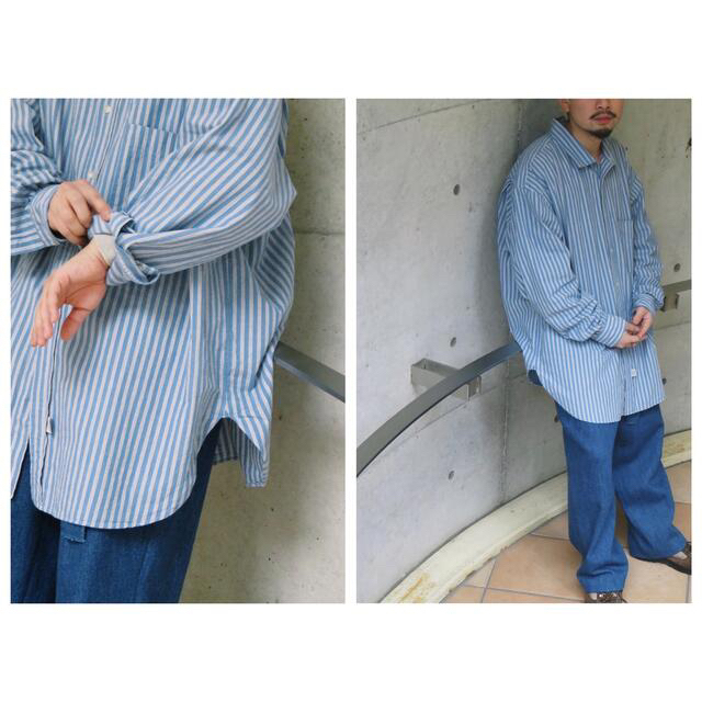 COMOLI(コモリ)のMarvine Pontiak Italian Collar Shirt メンズのトップス(シャツ)の商品写真