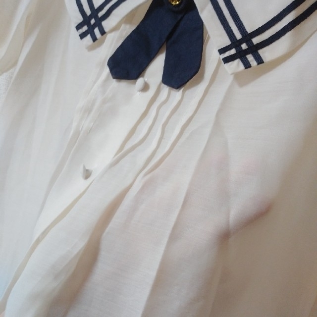 F i.n.t(フィント)のマリン風半袖ブラウス レディースのトップス(シャツ/ブラウス(半袖/袖なし))の商品写真