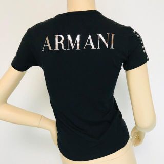 エンポリオアルマーニ(Emporio Armani)の美品★エンポリオアルマーニ★ブランドロゴ・アイコンプリント Tシャツ(S)BL(Tシャツ(半袖/袖なし))