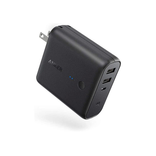 Ankerモバイルバッテリー5000mAh PowerIQ搭載/折り畳み式プラグ(バッテリー/充電器)