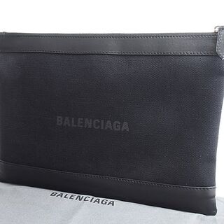 Balenciaga - バレンシアガ ネイビークリップM クラッチバッグ 373834