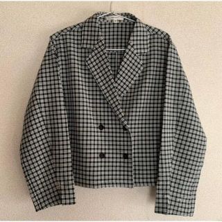 マウジー(moussy)のmoussy TAILOR COLLAR CHECK シャツ　ジャケット(テーラードジャケット)