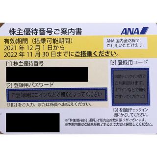 エーエヌエー(ゼンニッポンクウユ)(ANA(全日本空輸))のANA 株主優待券(その他)