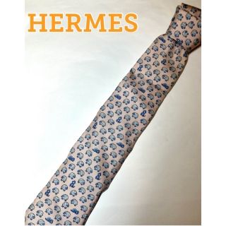 エルメス(Hermes)のHERMES エルメス アニマル羊 ネクタイ ピンク レギュラー hermes(ネクタイ)
