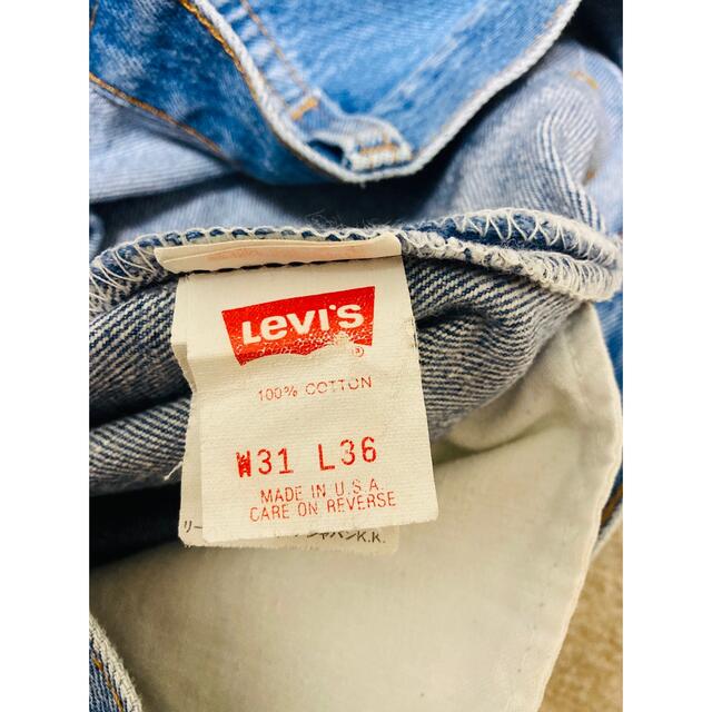 levi's 501 made in usa w31inch表記 6