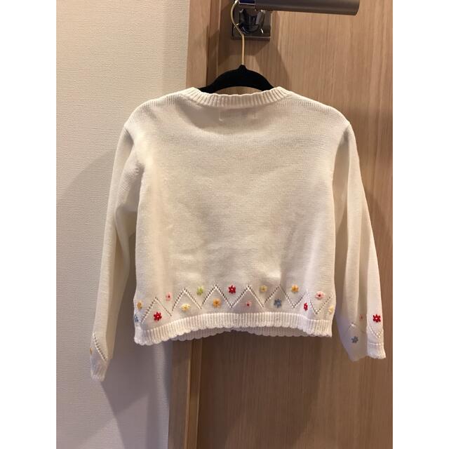 mikihouse(ミキハウス)の美品　ミキハウス　カーディガン　90 キッズ/ベビー/マタニティのキッズ服女の子用(90cm~)(カーディガン)の商品写真