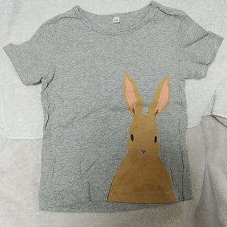 ムジルシリョウヒン(MUJI (無印良品))の無印良品　キッズTｼｬﾂ　ウサギ柄　ラビット　バニー100(Tシャツ/カットソー)