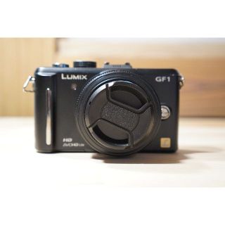 パナソニック(Panasonic)のLUMIX G 20mm F1.7 ASPH+PanasonicGF1(おまけ)(レンズ(単焦点))