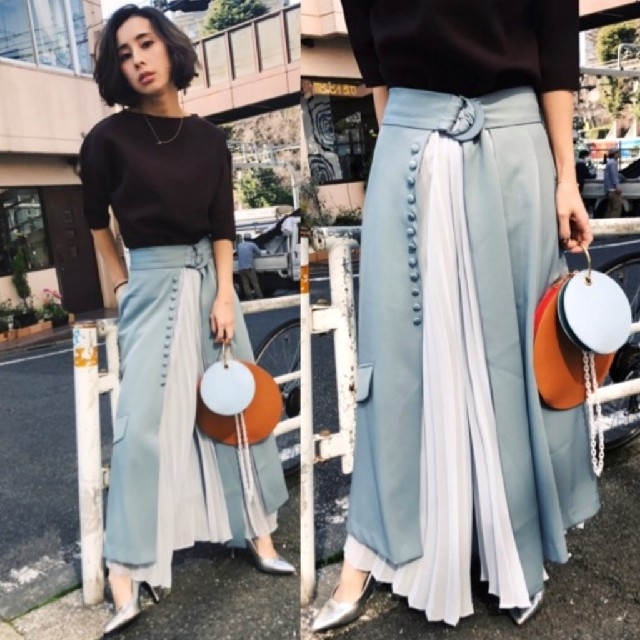 ameri vintage ❤️2wayプリーツパンツ