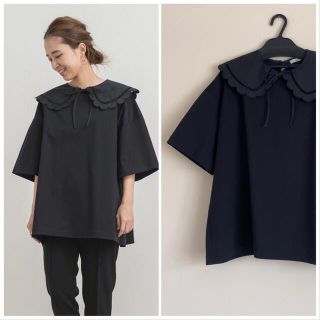 ドゥロワー(Drawer)のyori ヨリ スカラップカラーカットソー　スカラップ カットソー Tシャツ (カットソー(半袖/袖なし))