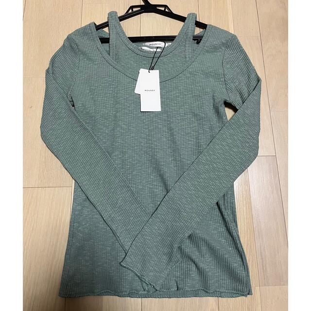 moussy(マウジー)の【MOUSSY】カットソー/タンクトップ　（グリーン） レディースのトップス(カットソー(長袖/七分))の商品写真