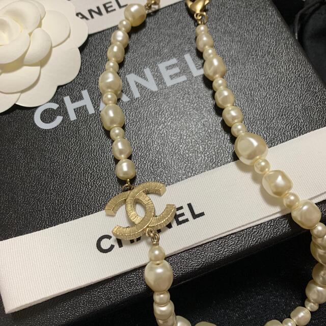 【超美品】希少CHANEL レアココマークパールネックレス 4