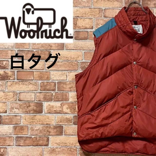 日本最級 Woolrich ウールリッチ ダウンベスト 白タグ ヴィンテージ スナップボタン ビッグサイズ ダウンベスト Binghamtonhots Com