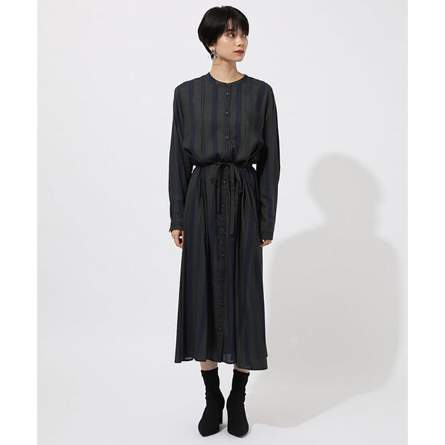 AZUL by moussy(アズールバイマウジー)のAZUL STRIPE 2WAY ONEPIECE/ストライプ2WAYワンピース レディースのワンピース(ロングワンピース/マキシワンピース)の商品写真