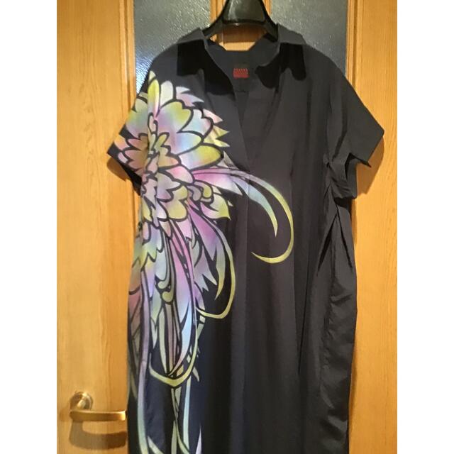 美品 ヨーカン オリジナルデザイン ワンピース 花輪さん柄 【数量は多