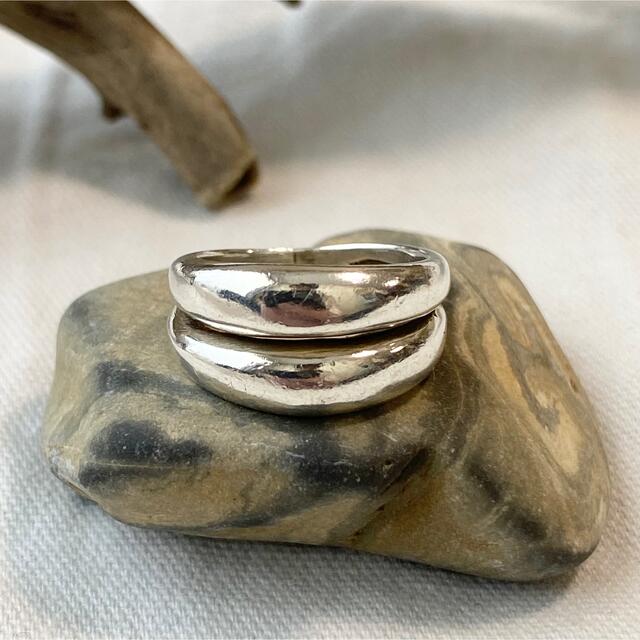 【匿名発送】Vintage Puffy Double Line Ring