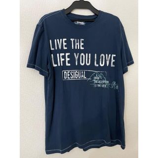 デシグアル(DESIGUAL)のdesigual  man デシグアル　ロゴ　プリント　Tシャツ　XL(Tシャツ/カットソー(半袖/袖なし))