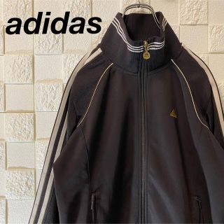 アディダス(adidas)のアディダス トラックジャケット ワンポイント スリーライン 万国旗タグ ブラウン(その他)