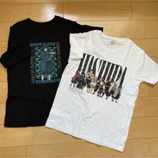 ユニクロ(UNIQLO)の★ユニクロ　GU 鬼滅の刃　半袖Tシャツ　柱　冨岡義勇　140 2枚セット★(Tシャツ/カットソー)